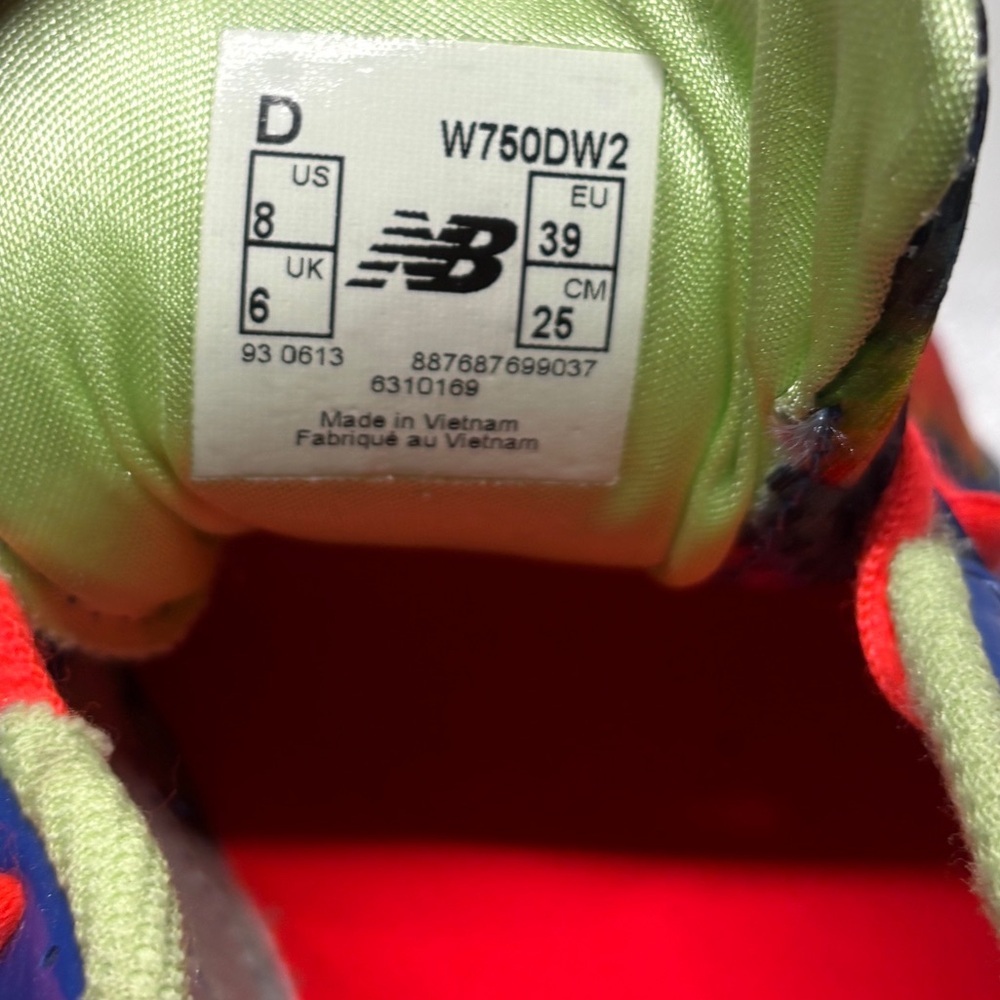 New Balance 750 v2 Women’s Size 8 Running Shoes Blue Red Multicolor Athletic Sne - Picture 13 of 13